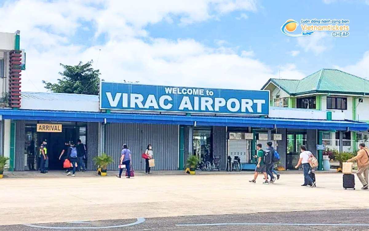Bay đến Virac hạ cánh ở sân bay nào?